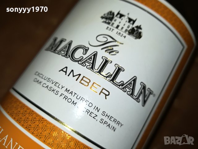 SOLD OUT-macallan amber-празно шише за колекция 1105221941, снимка 4 - Колекции - 36731196
