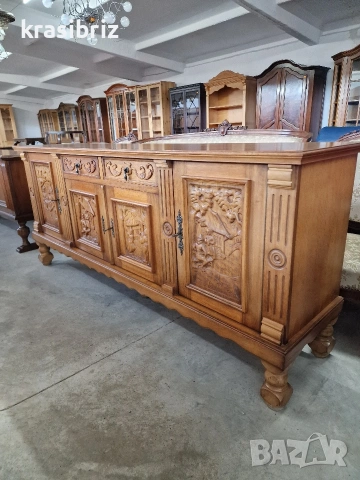 Масивен Скрин с Дърворезби-внос от Германия!