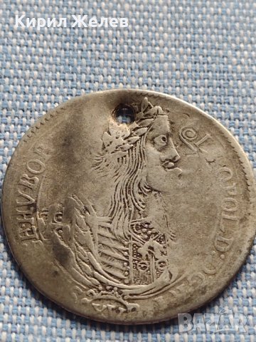 Сребърна монета 15 кройцера 1662г. Леополд първи Кремниц Унгария 12230