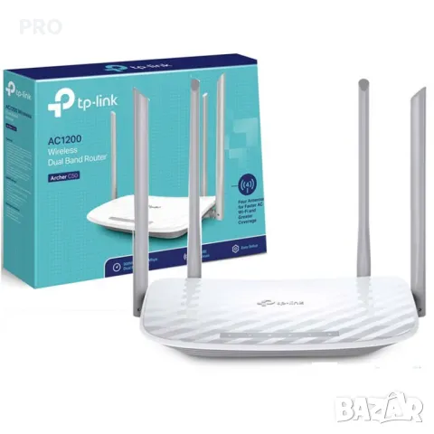 Безжичен рутер TP-Link Archer C50 AC1200, 2.4/5 GHz, 300 - 867 Mbps, 10/100