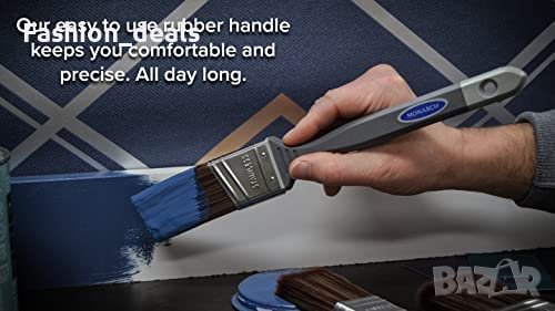 Нов комплект 3 броя синтетични четки за боядисване стени дом ремонт, снимка 3 - Други инструменти - 40774035