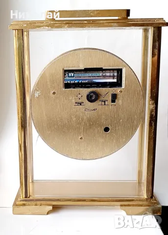 Будилник Seiko quartz от месинг и стъкло , снимка 4 - Други - 48726694