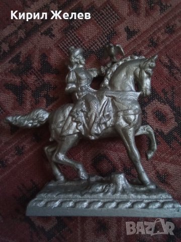Сувенир стар кон с конник ловец  29123, снимка 3 - Декорация за дома - 37270650