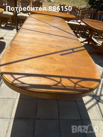 Трапезна маса със шест стола, снимка 4 - Маси - 52018076