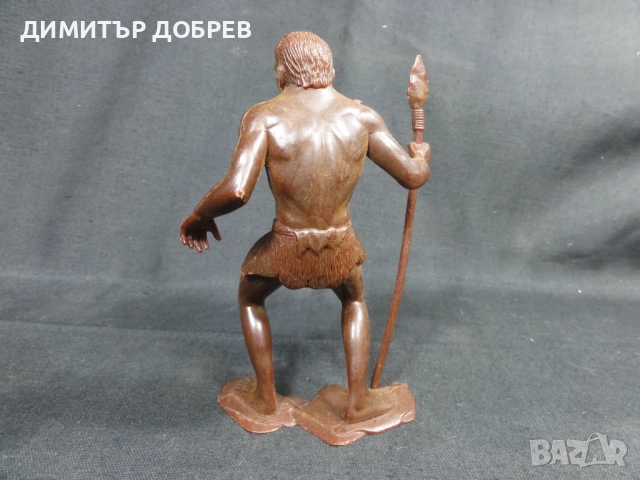 СТАРА РЕТРО СОЦ СССР ПЛАСТМАСОВА ФИГУРКА НЕАНДЕРТАЛЕЦ, снимка 3 - Колекции - 52711877