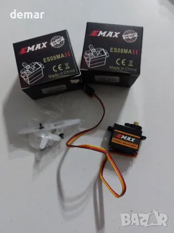 HAWK'S WORK Micro Servo 9g,комплект мотор с метална предавка за ръка на робот,(Emax ES08MA II),2 бр, снимка 9 - Друга електроника - 49114560