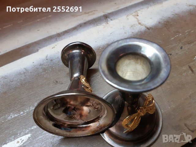 Свещници , снимка 2 - Антикварни и старинни предмети - 31528063