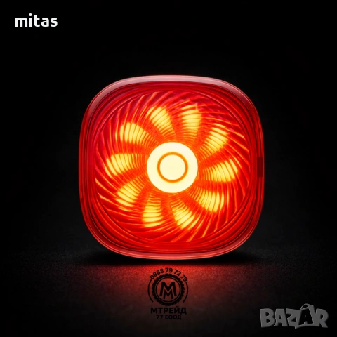 Задна SMART LED стоп светлина за велосипед IGPSPORT TL50, USB-C, IPX7, Bluetooth