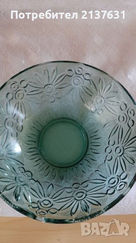 ГОЛЕМИ СТЪКЛЕНИ РЕТРО ФРУКТИЕРИ  - Ф 25 , Ф 26 ,Ф 28см, снимка 2 - Други - 36751290