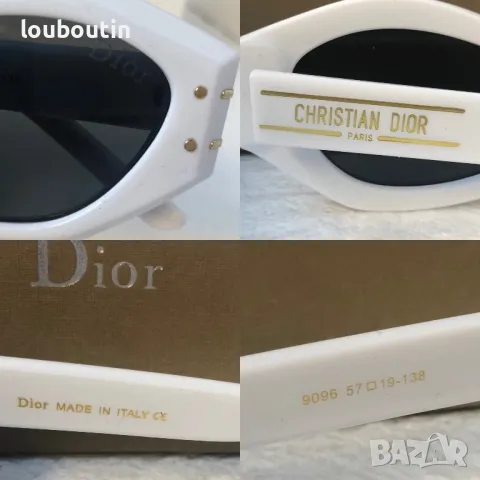 Dior 2024 дамски слънчеви очила 2 цвята черни бели, снимка 3 - Слънчеви и диоптрични очила - 47699244