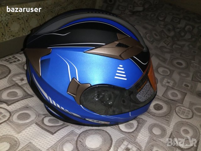 Каска мотор RIDERO интегриран син размер XS,S,M,L,XL/Гаранция 12 месеца/, снимка 11 - Аксесоари и консумативи - 29764243