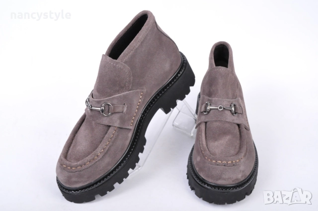 НОВО! Дамски мокасини - Велур - Два цвята, снимка 7 - Дамски боти - 52660005