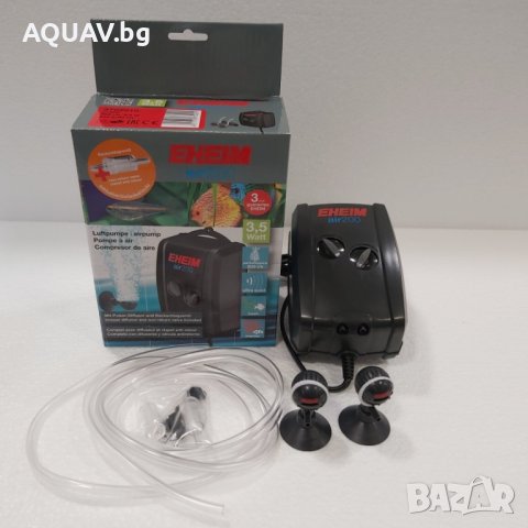 Помпа за въздух за аквариум с два изхода EHEIM 200, снимка 2 - Аквариуми - 42189751