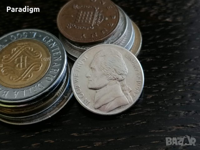 Монета - САЩ - 5 цента | 1995г., снимка 2 - Нумизматика и бонистика - 34252203