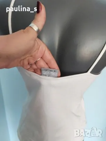 Три различни броя / Еластичен памучен потник с открити рамене , снимка 17 - Потници - 14633047