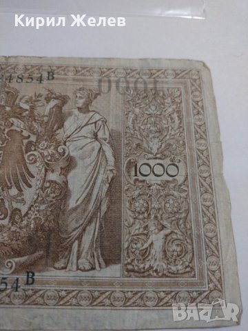 Райх банкнота - Германия - 1000 марки/ 1910 година - 17897, снимка 12 - Нумизматика и бонистика - 31019943