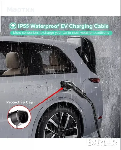 Кабел за зареждане Тип 2 към Тип 2 GONEO 5 / 7метра 11kW 16A , снимка 9 - Аксесоари и консумативи - 48742734