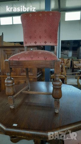 Масивни столове с плюш и капси внос Германия-ОБЯВЕНАТА ЦЕНА Е ЗА БРОЙ!, снимка 8 - Столове - 37143005