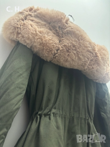 Дамска парка с пух, снимка 6 - Якета - 52496915