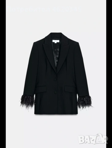 Zara Зара сако с пера, снимка 2 - Сака - 53102272