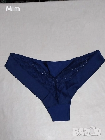 TRIUMPH 40 Тъмно синя изрязана бикина , снимка 4 - Бельо - 52941999