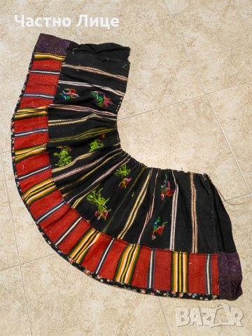 Оригинална Старинна Вълнена Влашка Пола Кърлянка Бръчник над 100 г