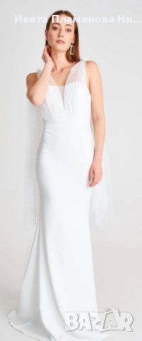 Сватбена рокля с перли, снимка 3 - Рокли - 40422286