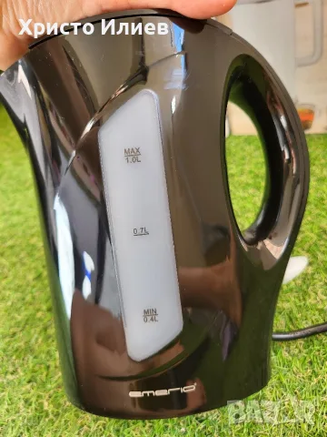 Електрическа кана Emerio 1.0L 900W Кана за гореща вода, снимка 11 - Кани - 56067950