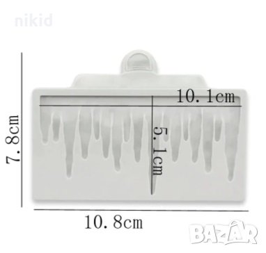 Замръзнали висулки лед стичаш шоколад силиконов молд форма за декор украса торта фондан шоколад и др, снимка 2 - Форми - 31263903