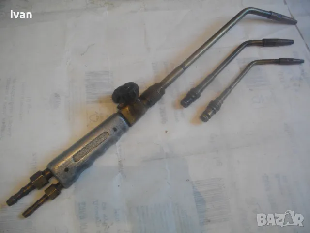 ОКСИЖЕННА ГАЗО-АЦЕТИЛЕНОВА ГОРЕЛКА КРАКРА ПЕРНИК БЪЛГАРСКА ПОЧТИ НОВА С 3 РАМЕНА И ДЮЗИ ОТЛИЧНА, снимка 3 - Други инструменти - 48414122