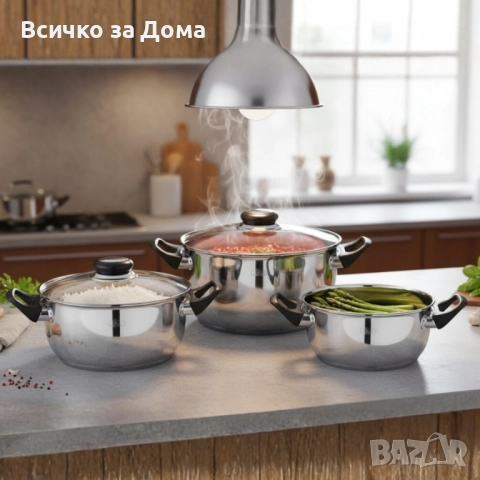 Комплект тенджери MC1855 – 6 части за подредена кухня и готвене без излишен хаос