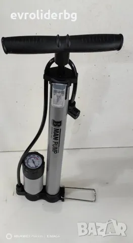ТОП ЦЕНА!!! РЪЧНА ВЪЗДУШНА ПОМПА MAN С МАНОМЕТЪР ЗА ПОМПАНЕ НА ГУМИ., снимка 4 - Аксесоари и консумативи - 49218881