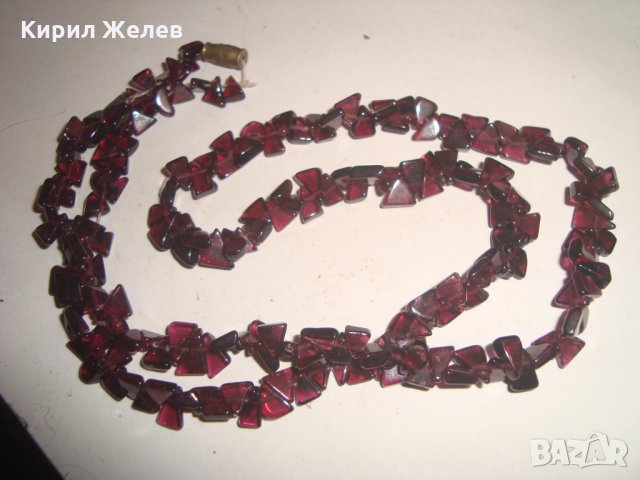 КОЛИЕ Натурален ГРАНАТ ВИОЛЕТ ОТТЕНЪК СТАР АРТ ГЕРДАН от БЛАГОРОДНИ КАМЪНИ 14994, снимка 8 - Колиета, медальони, синджири - 30665941