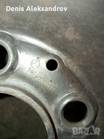 Джанти Mercedes 16 цола Оригинални-железни +2гуми летни Continental, снимка 3 - Гуми и джанти - 50841260