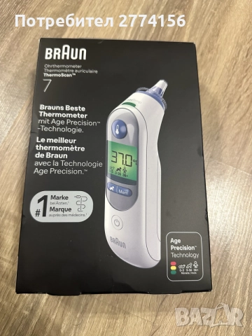 Braun ThermoScan 7 – инфрачервен ушен термометър
