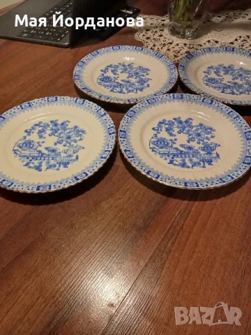 Чинии за предястие, фин костен порцелан  в японски стил диаметър 19 см., снимка 5 - Чинии - 51194908