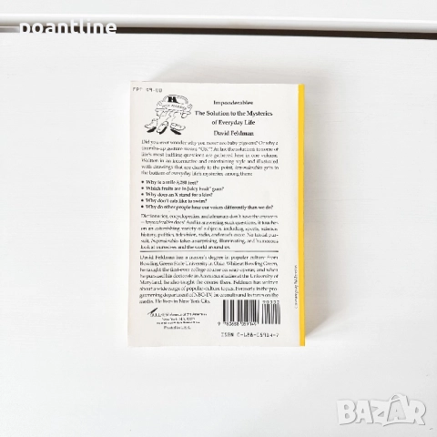 Книга английски език Любопитни въпроси Imponderables The Solution to the Mysteries of Everyday Life, снимка 2 - Художествена литература - 52302210