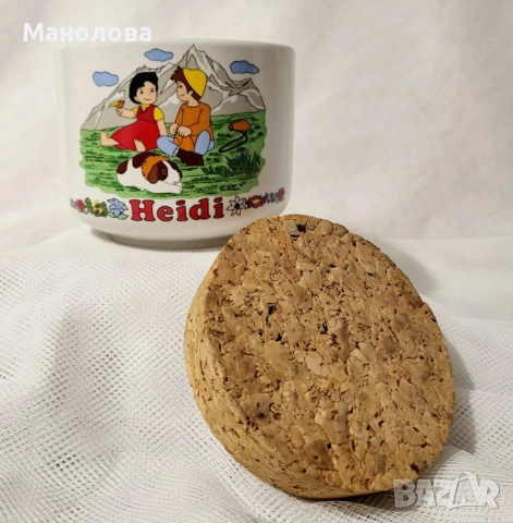 Порцеланов буркан с коркова тапа Rösler, снимка 2 - Аксесоари за кухня - 53137554