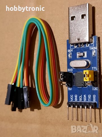 CH341T USB-I2C, TTL converter , снимка 1 - Друга електроника - 39568334