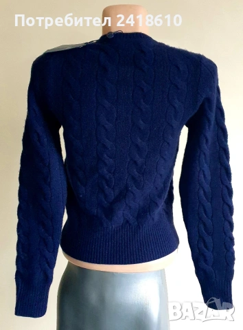 POLO Ralph Lauren Cable Wool / Cashmere Knit Womens Size XS НОВО!  ОРИГИНАЛ! Дамска Жилетка, снимка 3 - Жилетки - 53709119