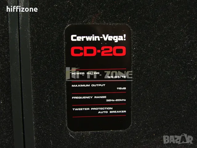 Cerwin vega cd-20 ТОНКОЛОНИ, снимка 7 - Тонколони - 47788317