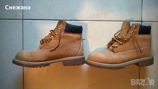 Кожени боти-ДЕЦА Timberland Premium 34 запазени, изолация Primaloft, снимка 2 - Детски боти и ботуши - 29270214