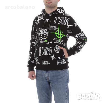 Мъжки суичър с качулка , снимка 2 - Суичъри - 44642431