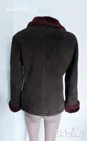 Два броя / Марков кожух от естествен велур "Etam" и "Enzo Cardinale" , снимка 16 - Палта, манта - 49037384