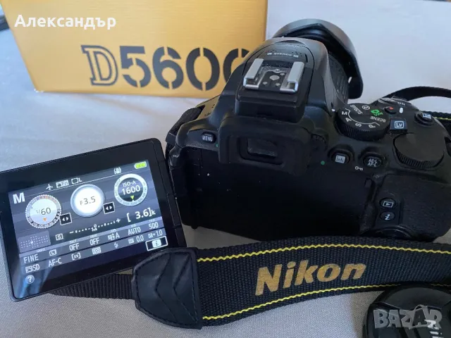 Фотоапарат Nikon D5600, снимка 1 - Фотоапарати - 48978055