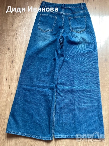 Дамски широки дънки, снимка 2 - Панталони - 54267341