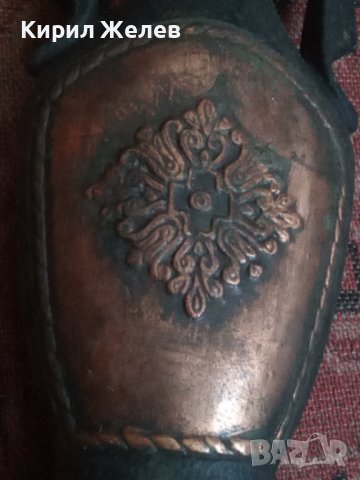 Бутилка стара керамична ръчно рисувана 43744, снимка 6 - Колекции - 44449083