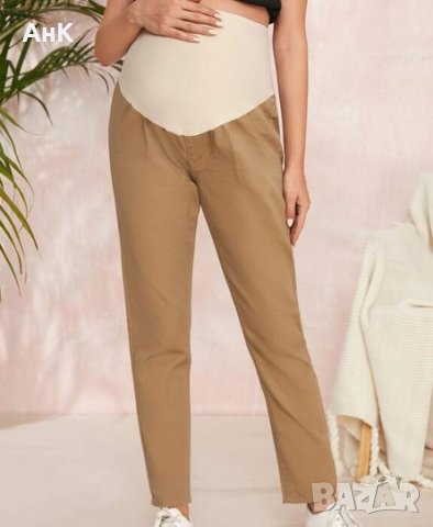 Кафяв панталон за бременни ХХЛ, снимка 1