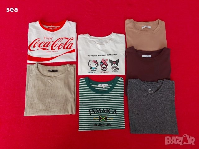 СЕТ тениски 7 бр. за 10 лв. H&M, HOUSE, Sinsay, Koton, CROPP, снимка 2 - Детски тениски и потници - 52445272