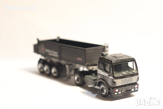 HERPA 1/87 H0 MERCEDES САМОСВАЛ ГОНДОЛА КАМИОН МОДЕЛ, снимка 8 - Колекции - 52772767
